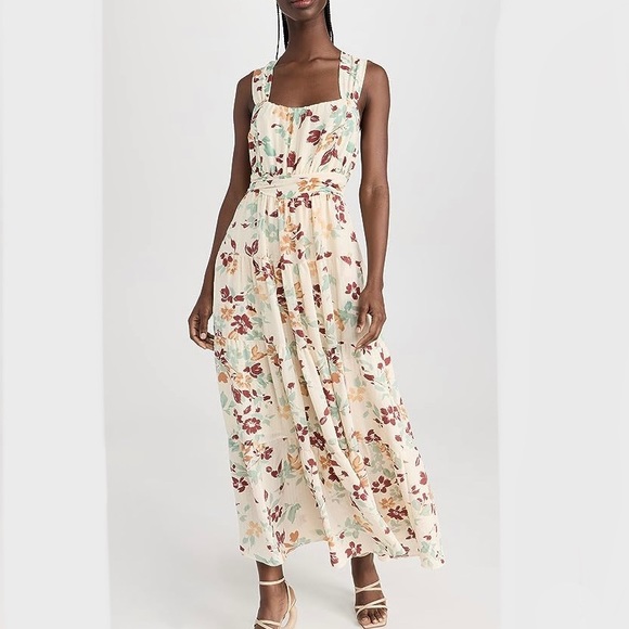 Moon River Floral Sleeveless Midi Dress - Size S - NWT ($138US)! - Picture 2 of 5